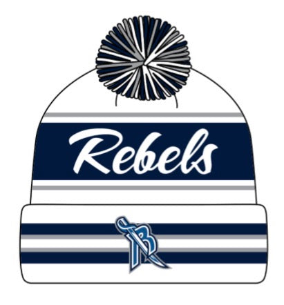 Rebels White-Out Winter POM Hat