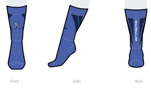 Rebels Below the Calf Sports Socks